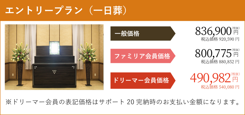 エントリープラン（一日葬）